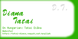 diana tatai business card
